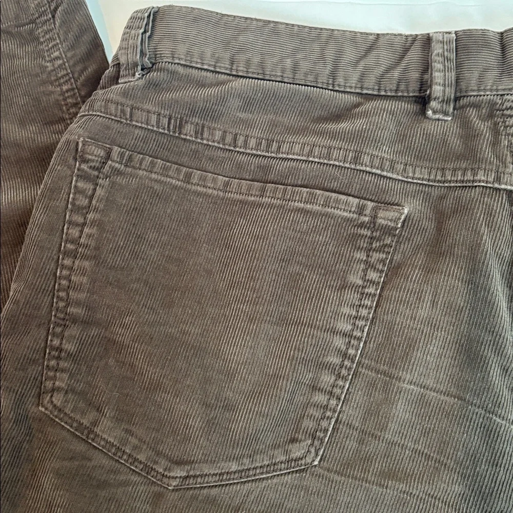 Hiltl trouser olive green men’s corduroy 5-pocket pants 36x34 98% cotton